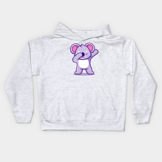 Cute Koala Dabbing Kids Hoodie by Catalyst Labs